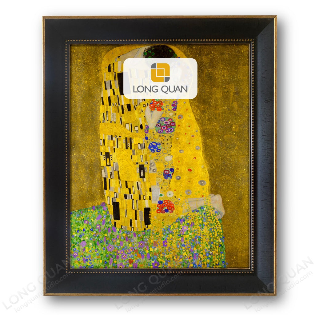 Khung Tranh Tự Lắp Ghép, Không Tranh Không Kính, Nhựa PS, Bản 5.6cm, Canvas Sơn Dầu Số Hóa, Cổ Điển Đen LONG QUAN